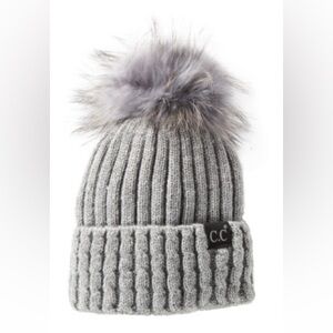 C.C. Gray Knit Beanie